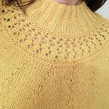 Golden Fall Top Down Sweater