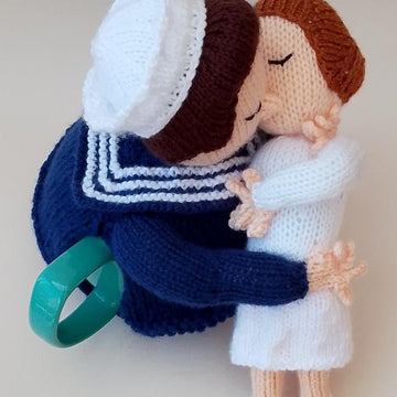 End of the War Kiss Tea Cosy