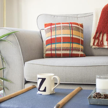 Pheasant tartan cushion