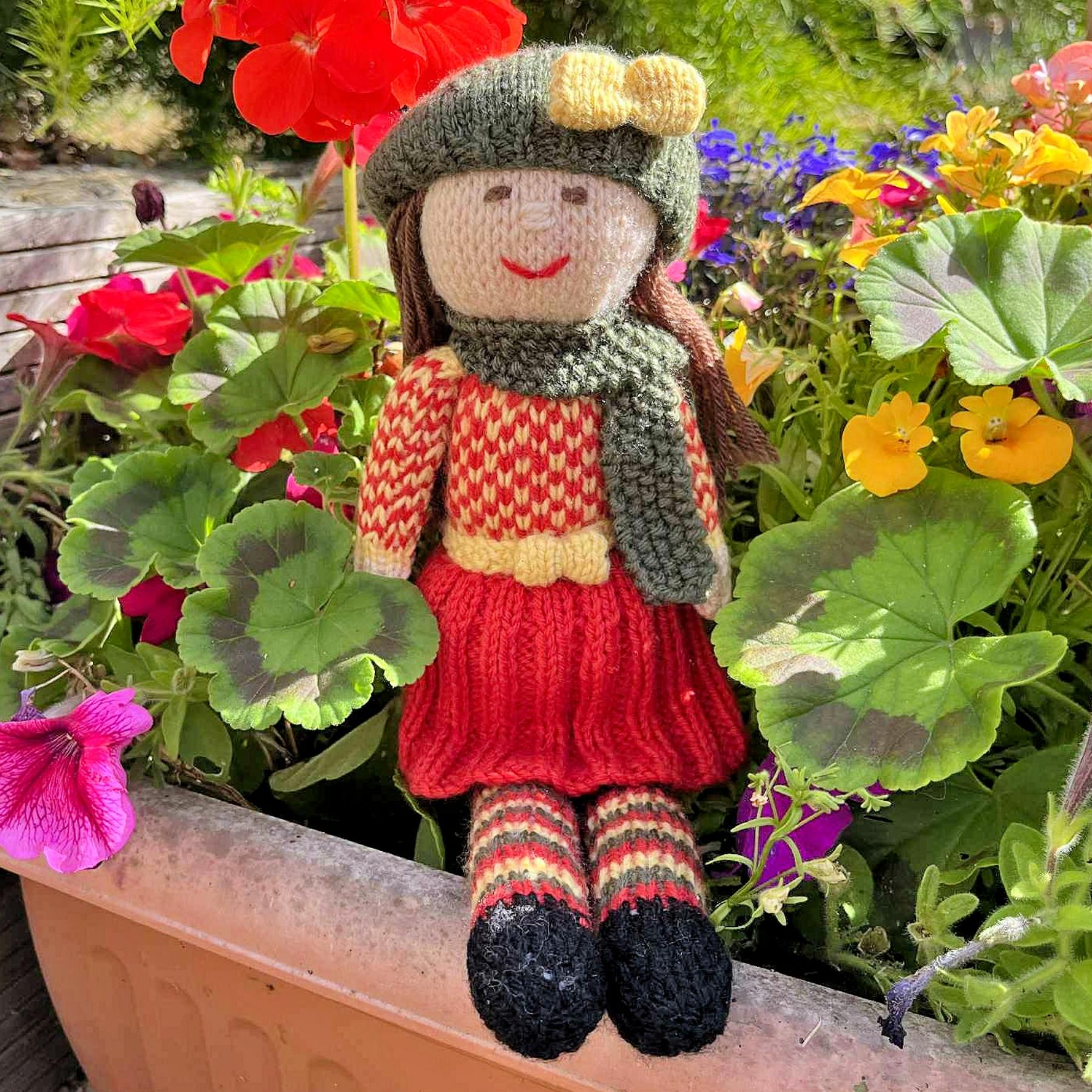 Aster Rag Doll Knitting Pattern - Toy Knitting Pattern