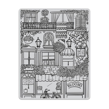 Hero Arts Cling Stamp 4.6"X5.88"-Flower Shop Background