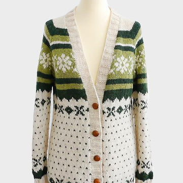 Chunky Snowflake Boyfriend Cardigan