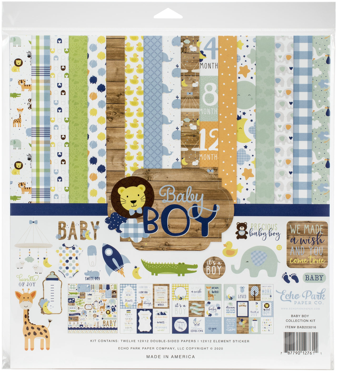 Echo Park Paper Echo Park Collection Kit 12"X12" - Baby Boy