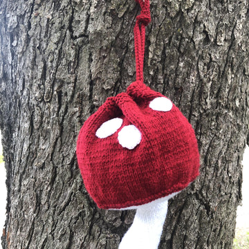 Mushroom Drawstring Purse