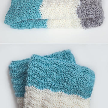 Wavy Chevron Baby Blanket