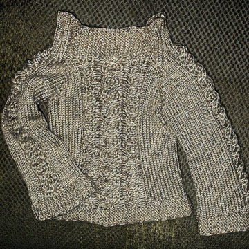 Multi Cabled Toddler Sweater