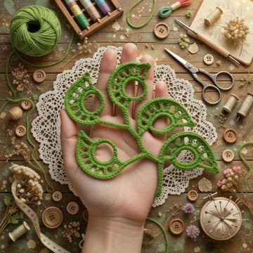 Crochet Leaves Branch Pattern | PDF + Video Tutorial