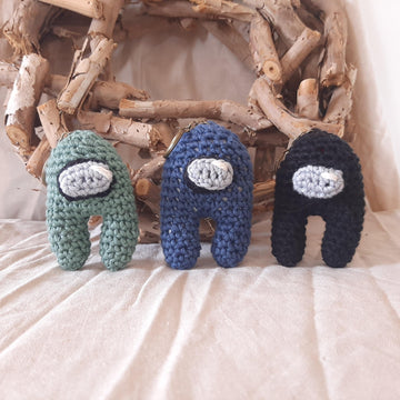 Crochet among us key chains