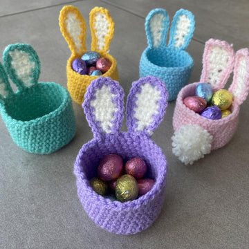 Crochet Easter Bunny Egg Cup