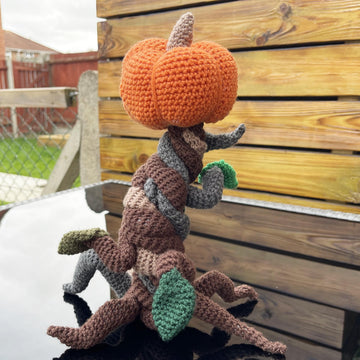 Pumpkin Tree Crochet pattern Halloween pumpkin Crochet one-eyed pumpkin Halloween creepy decorations