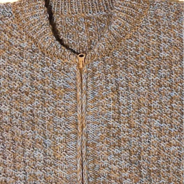 Knitted men's bomber jacket
