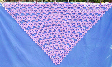 Creepy Skull Triangular Shawl