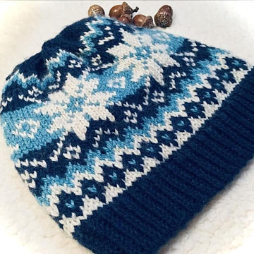 Graphic Selbu Knit Hat