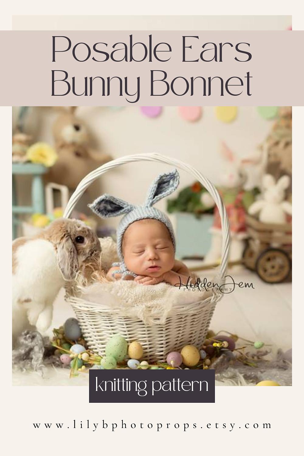 Bunny Bonnet with Poseable Ears