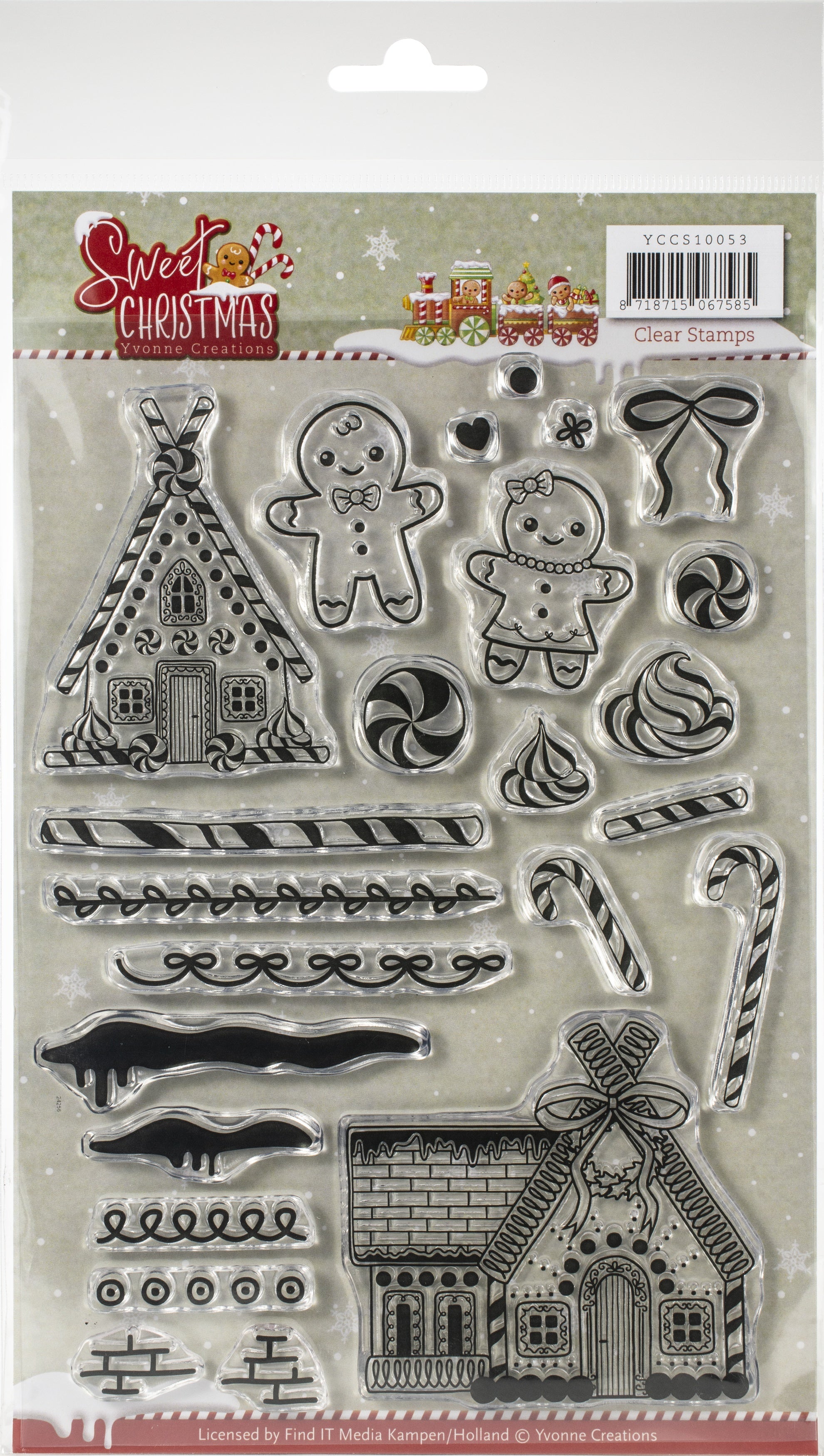 Find It Trading Yvonne Creations Clear Stamps - Sweet Christmas