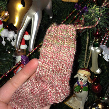 Mini-Stocking & Candy Cane Ornaments