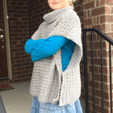 Fiona Poncho Pullover with Cowl