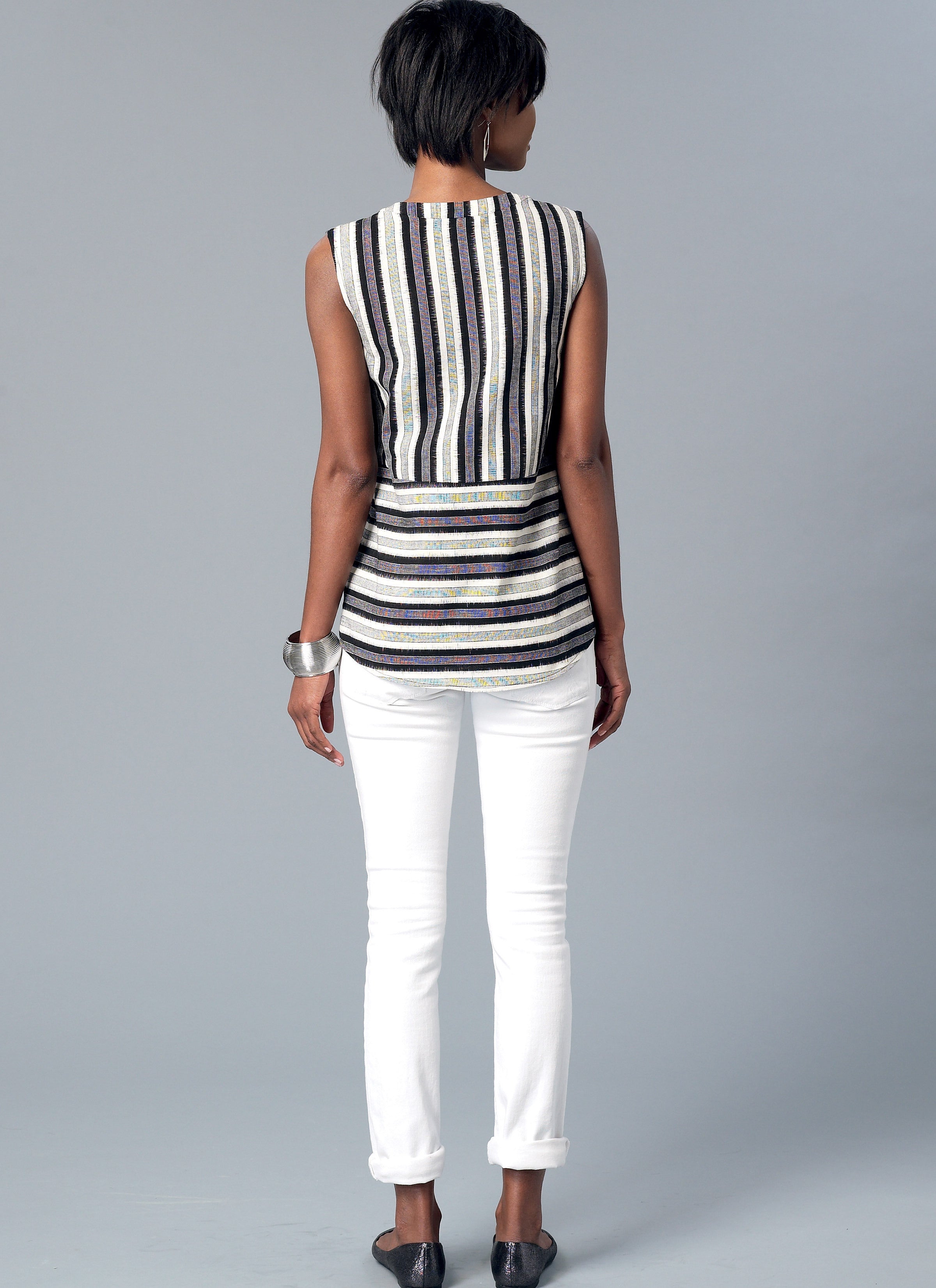 McCall's Misses' Split-Neck, Seam-Detail Tops M7390 - Sewing Pattern