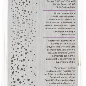 Crafter's Companion Gemini Foilpress Stamp Die Elements - Confetti Border