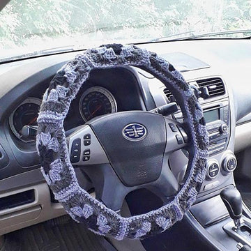 Car decor steering wheel cover