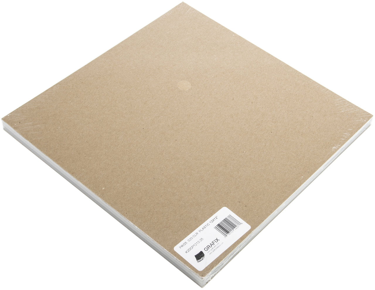 Grafix Craft Plastic Sheets 12"X12" 25/Pkg - Clear .020