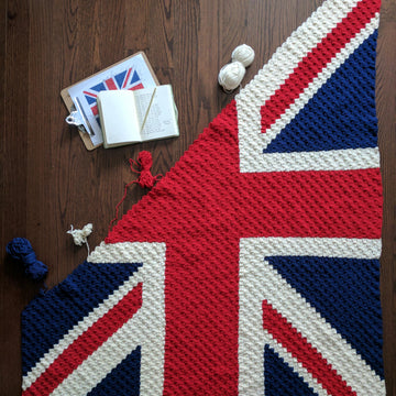Union Jack C2C Blanket