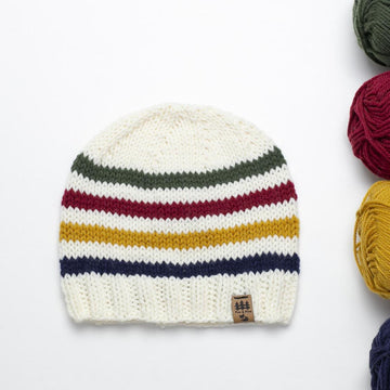 Hudson Bay Striped Beanie Hat Baby Children Women Men