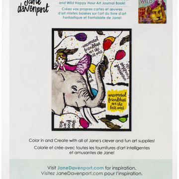 Spellbinders Jane Davenport Whimsical & Wild Collection Clear Stamps Set - Elephant Dream