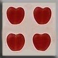 Mill Hill Bead MH12082 - Small Channeled Heart Matte Ru