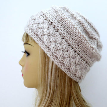 Lara - A Chic Hat with Aran Braid