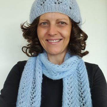 Shelley - lace scarf and beanie