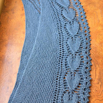 #188 Open Hearts Shawlette
