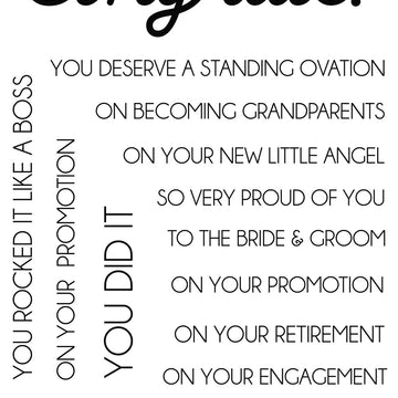 Colorado Craft Company Clear Stamps 4"X6" - Congrats Everything-Savvy Sentiments