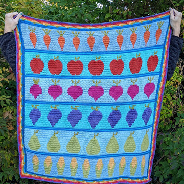 Harvest Fruit & Veg Blanket
