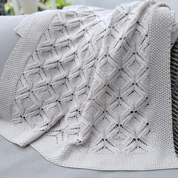 Lattice & Lace Baby Blanket