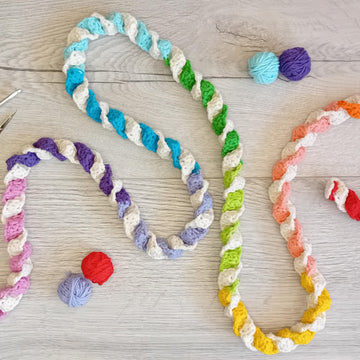 Rainbow Fan and Twist Garlands