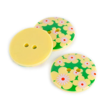 Floral Pattern Button