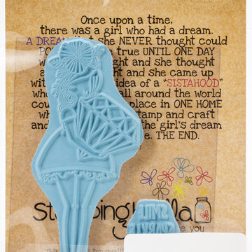 Stamping Bella Cling Stamps - Curvy Girl With A Diamond