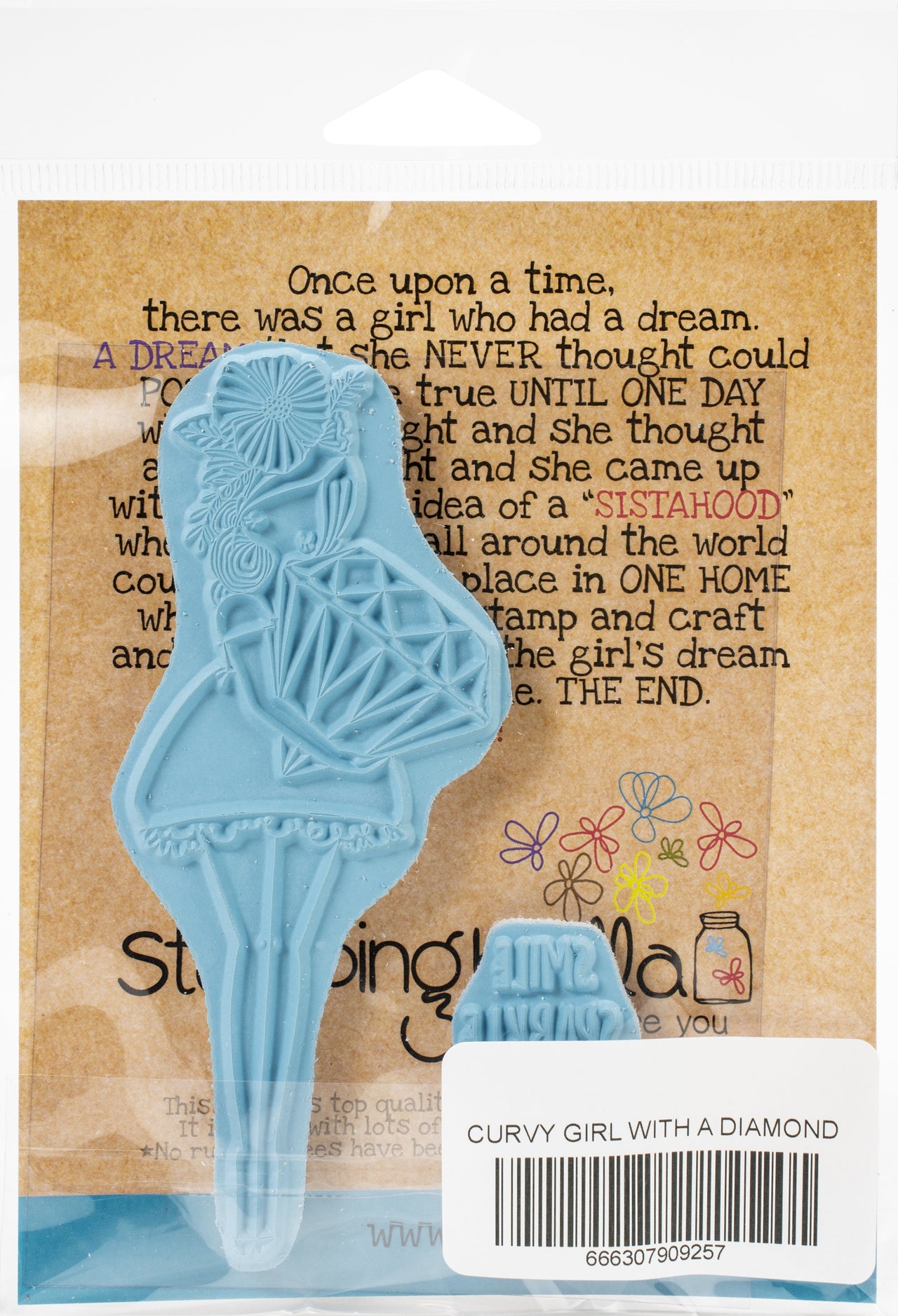 Stamping Bella Cling Stamps - Curvy Girl With A Diamond