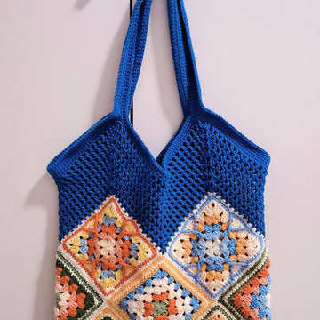 Granny square tote bag