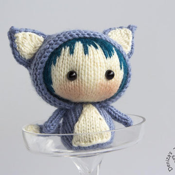 Big Blue Tanoshi Cat Doll