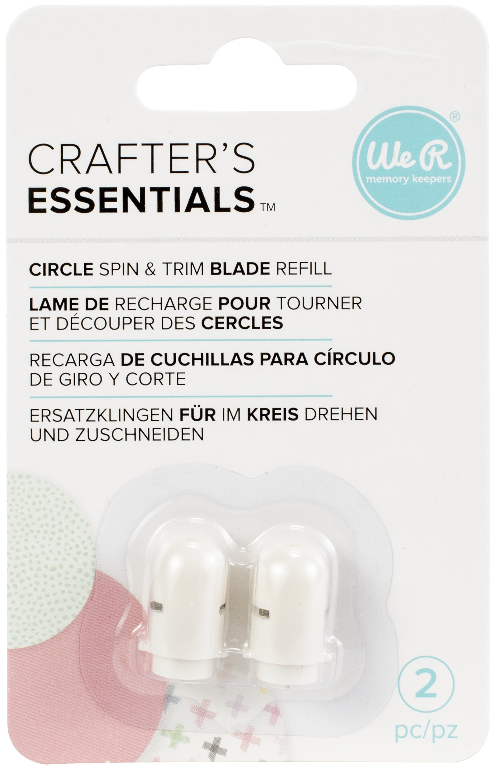 We R Memory Keepers Circle Spin & Trim Refill Blades 2/Pkg - 342939