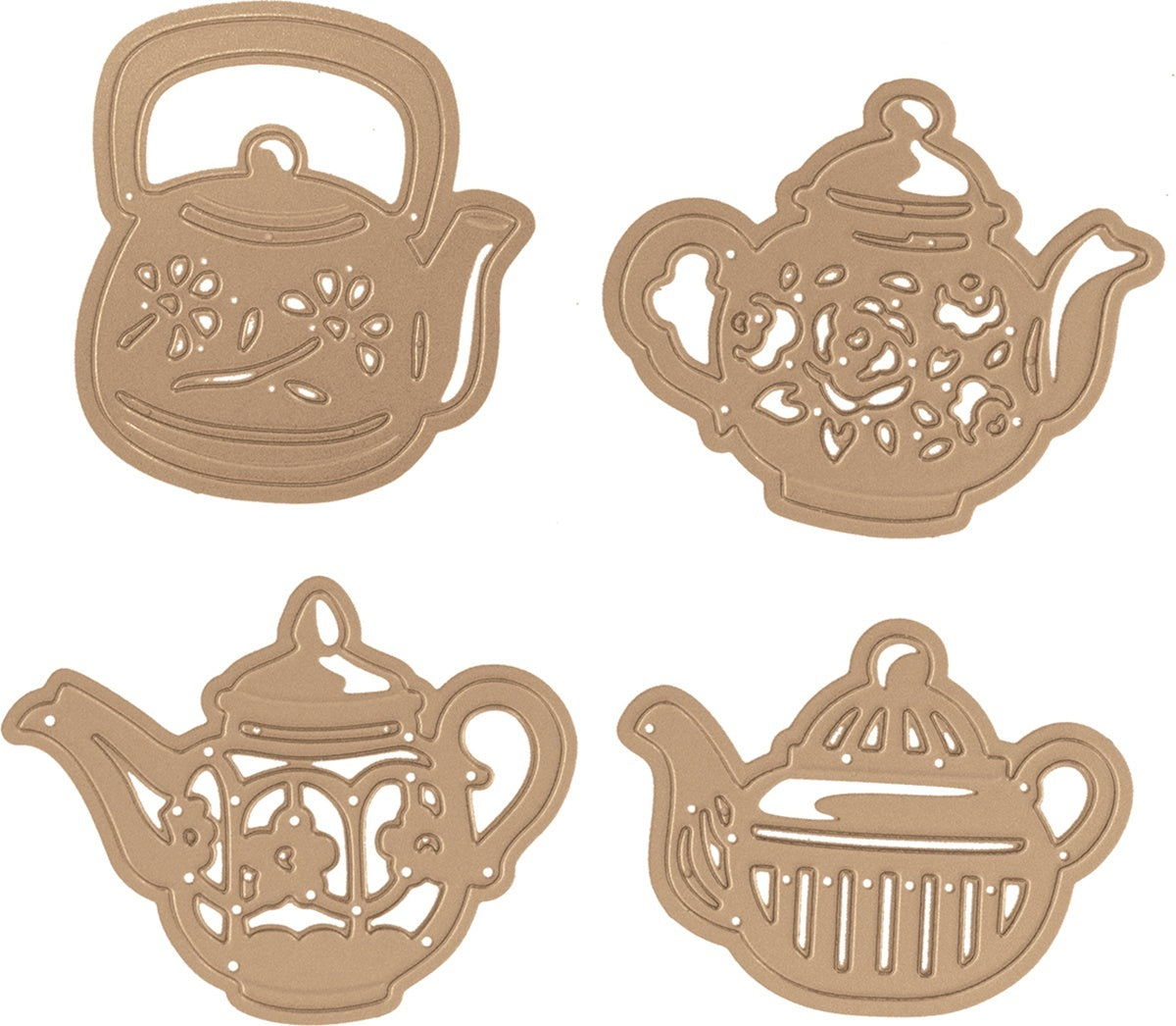 Spellbinders Shapeabilities Dies By Sharyn Sowell - Cuppa Coffee, Cuppa Tea-Tea Pots