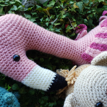 Savanna Savannah Animal Set Crcodile Flamingo Hyena Leopard Meerkat crochet amigurumi