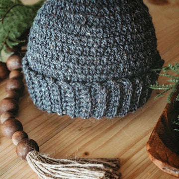 Extended Half Double Crochet Hat