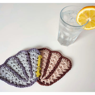 Scallop Coasters or Applique - Summer Crochet Pattern