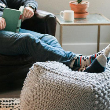 Sampler Bean Bag Pouf