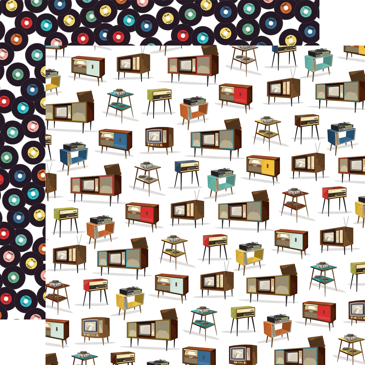 Echo Park Paper Family Night Double-Sided Cardstock 12"X12" 25/Pkg - Stereos & TVs