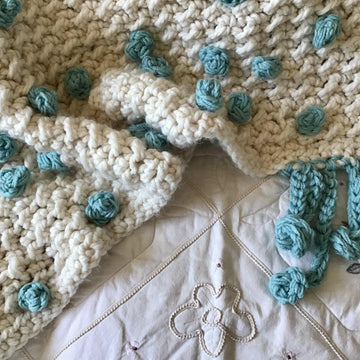 Polka Dot Cherub Blanket