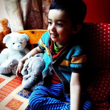 Khel (Child) Contiguous Cardigan